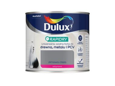 Zdjęcie: Farba do drewna, metalu i PCV Rapidry 0,4 L zimowa cisza DULUX