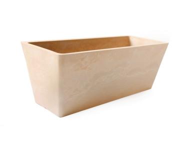 Zdjęcie: Doniczka 35x14x13 cm beżowa prostokątna TIN TOURS