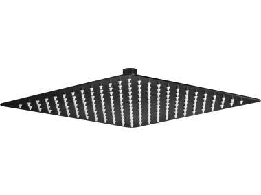 Zdjęcie: Głowica prysznicowa stalowa 250x250 mm Cascada nero DEANTE