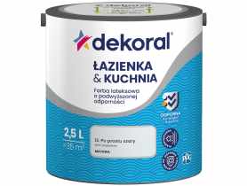 Farba do łazienki i kuchni po prostu szary 2,5 L DEKORAL