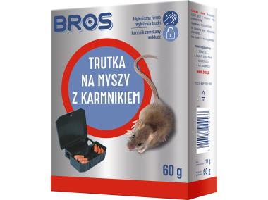 Zdjęcie: Trutka na myszy z karmnikiem 60 g BROS