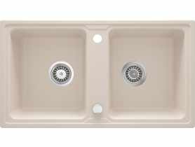 Zlewozmywak Zorba beż granit 2K B/O 780x435x180, 3,5", space saver DEANTE
