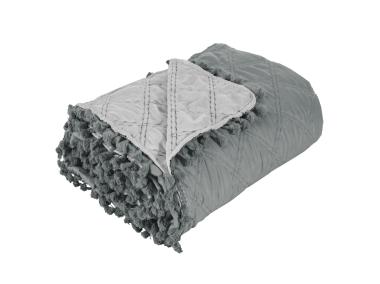 Zdjęcie: Narzuta Lelly 220x240 cm stalowo-srebrna EUROFIRANY