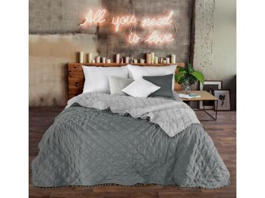 Zdjęcie: Narzuta Lelly 220x240 cm stalowo-srebrna EUROFIRANY