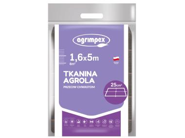 Zdjęcie: Tkanina ściółkująca czarna 100 g Agrola 2% UV 1,6 x 5 m AGRIMPEX