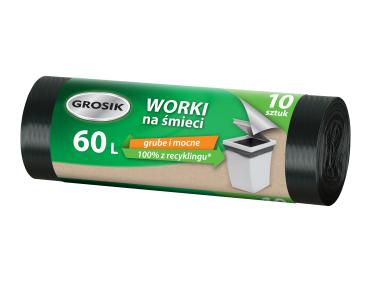 Zdjęcie: Worki na śmieci 60 L - 10 szt. GROSIK