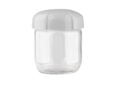 Zdjęcie: Pojemnik szklany z plastikową pokrywą 425ml szary ALTOMDESIGN
