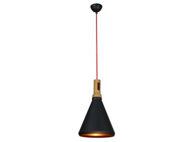 Lampa sufitowa wisząca Robinson 26 cm - 60 W czarny-złote wnętrze CANDELLUX