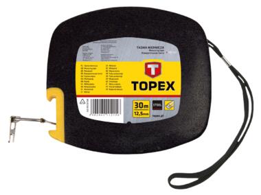 Zdjęcie: Taśma miernicza stalowa 30 m x 12,5 mm TOPEX
