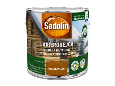 Zdjęcie: Lakierobejca odporna na trudne warunki atmosferyczne 2,5 L orzech włoski SADOLIN