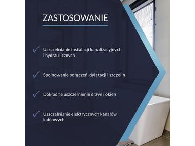 Zdjęcie: Silikon uniwersalny bezbarwny 300 ml PSB