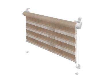 Zdjęcie: Roleta mini Zebra 728 mocca 68x150 cm GARDINIA