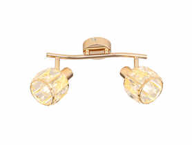 Lampa sufitowa Dubai 2-punktowa złota CANDELLUX
