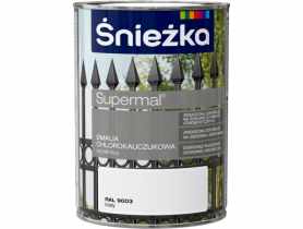 Emalia chlorok biały RAL9003 0,9L ŚNIEŻKA