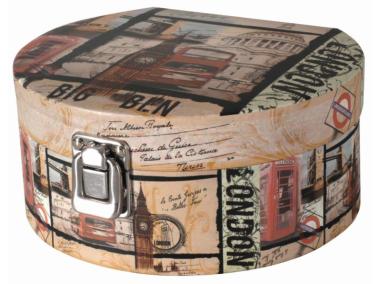 Zdjęcie: Pudełko tekturowe Fashion z zamkiem 17x15,5x8 cm big ben DOMOTTI