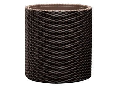 Zdjęcie: Doniczka okrągła rattan 44 cm brązowa CURVER