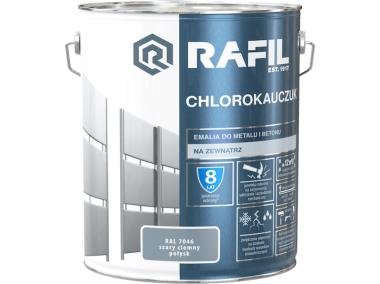 Zdjęcie: Emalia chlorokauczuk szary ciemny RAL7046 10L RAFIL