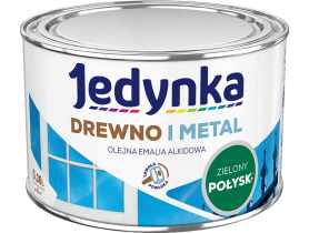 Emalia olejno-alkidowa drewno i metal zielony jasny 0,36 L połysk JEDYNKA