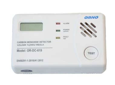 Zdjęcie: Czujnik tlenku węgla czadu bateryjny 3x1,5 V TEST ORNO