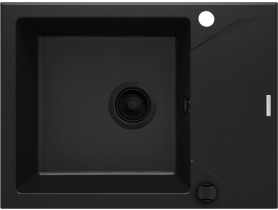 Zlewozmywak Evora nero granit 1K Z/KO 590x440x193, space saver DEANTE