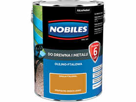 Farba ftalowa do drewna i metalu Ftalonal 5 L orzech jasny NOBILES