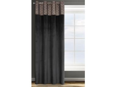 Zdjęcie: Zasłona gotowa D91 Agnes 140x250 cm czarny EUROFIRANY