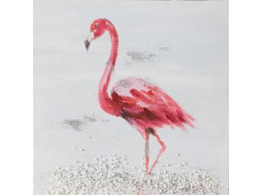 Zdjęcie: Obraz Flamingo 30x30 cm EUROFIRANY