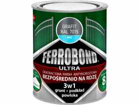 Farba antykorozyjna Ferrbond Ultra Mat grafit 0,7L JURGA