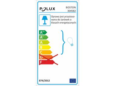 Zdjęcie: Kinkiet ogrodowy aluminiowy Boston 2xGU10 prostokątny góra-dół satynowy brush POLUX
