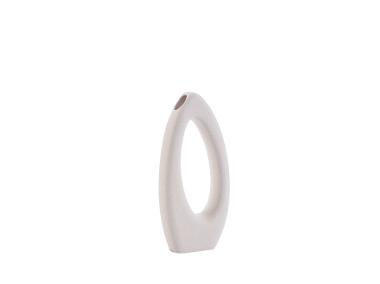 Zdjęcie: Wazon ceramiczny 16x6x34 cm kremowy FLORENTYNA