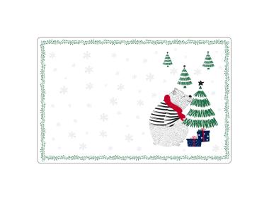 Zdjęcie: Mata stołowa Winter friends 28x43 cm dekorowana niedźwiadek ALTOMDESIGN