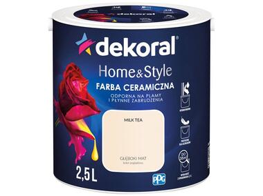 Zdjęcie: Farba ceramiczna Home&Style milk tea 2,5 L DEKORAL