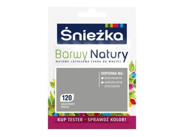 Zdjęcie: Farba Barwy Natury tester grafit mural 120 25ml ŚNIEŻKA