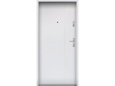 Drzwi wejściowe do mieszkań Bastion R-61 Biały 90 cm lewe OSP KR CENTER