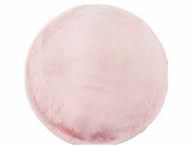 Dywan Rabbit Fur jasny róż 12 koło 100 cm INDAVO