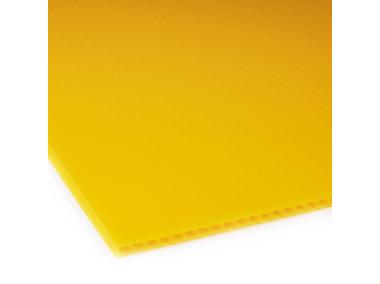 Zdjęcie: Polipropylen kanalikowy 100x200 cm - 3 mm żółty ROBELIT