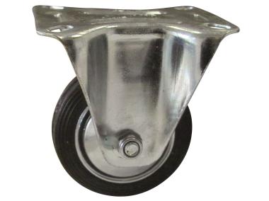 Kółka przemysłowe gumowe stałe 140x38 mm, 115 kg HSI