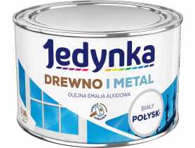 Emalia olejno-alkidowa drewno i metal biały 0,36 L połysk JEDYNKA