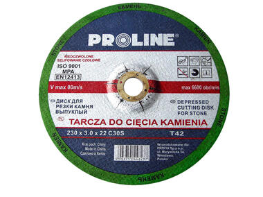Zdjęcie: Tarcza do cięcia kamienia T42, 115x3.0x22C30R PROLINE