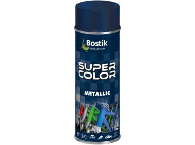 Zdjęcie: Lakier akrylowy metaliczny Super Color Metallic niebieski 400 ml BOSTIK