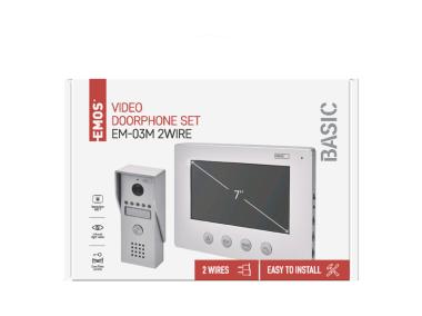 Zdjęcie: Wideodomofon 7" komplet EM-03M 2Wire EMOS