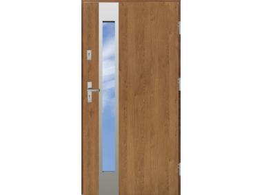 Zdjęcie: Drzwi zewnętrzne stalowo-drewniane Disting Otello 35B Winchester 90 cm prawe KR CENTER