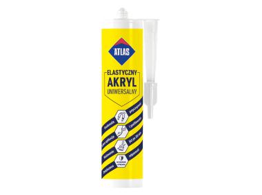 Zdjęcie: Akryl uniwersalny elastyczny 280 ml biały ATLAS