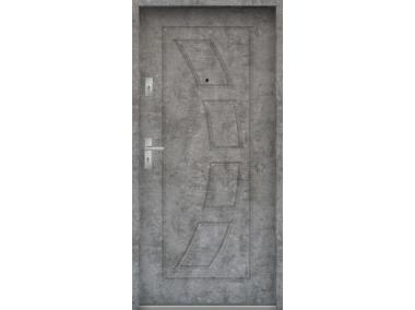 Drzwi wejściowe do mieszkań Bastion T-17 Beton srebrny 80 cm (NW) prawe ODP KR CENTER
