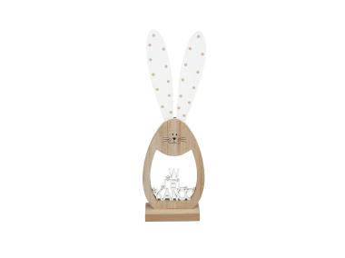 Zdjęcie: Figurka drewniana Zając Z Napisem 44x14,5x5,5 cm Wzór I ALTOMDESIGN