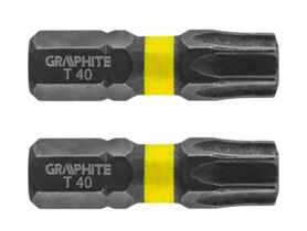 Bity udarowe TX40 x 25 mm- 2 szt. GRAPHITE