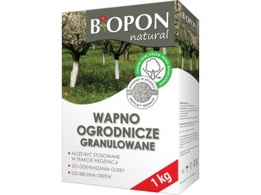 Zdjęcie: Wapno ogrodnicze granulowane do bielenia i odkwaszania gleby 1 kg BOPON
