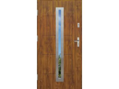 Drzwi zewnętrzne stalowo-drewniane Disting Nicolo 04 Dąb złoty 90 cm lewe KR CENTER