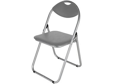 Krzesło składane Atom silver szare TS INTERIOR