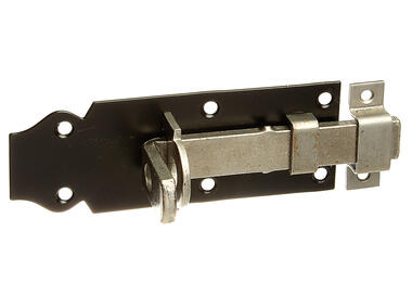 Zdjęcie: Zasuwa zamkowa z obejmą błyszczącą 120x44 mm ALBERTS